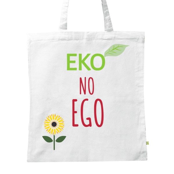 BIO plátěná taška s potiskem Eko no ego