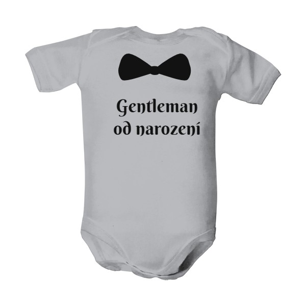 Dětské body  s potiskem Gentleman od narození