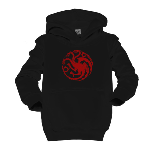 Dětská mikina s kapucí s potiskem House of the Dragon