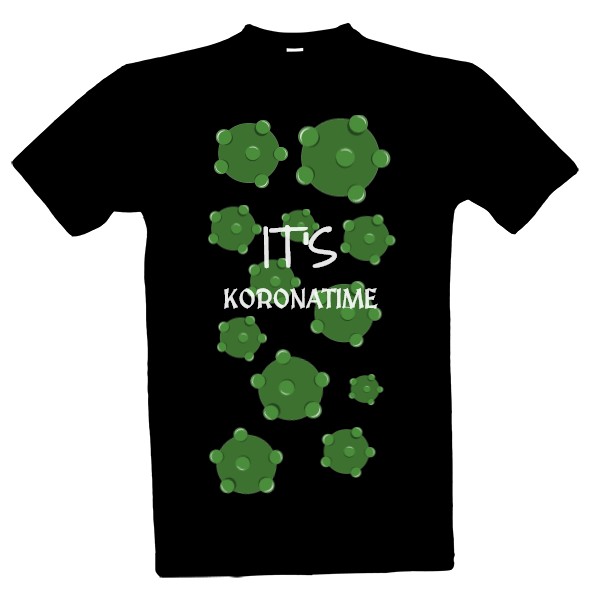 Tričko s potiskem It's koronatime