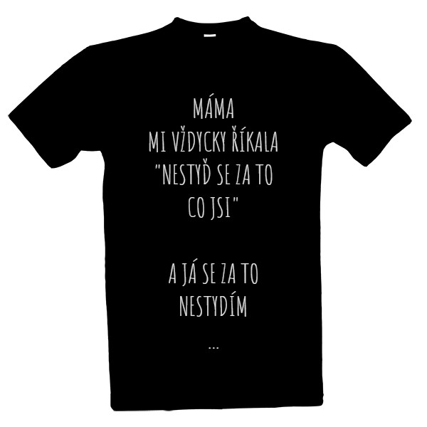 Tričko s potiskem Jsem borec