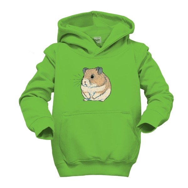 Dětská mikina s kapucí s potiskem Křeček