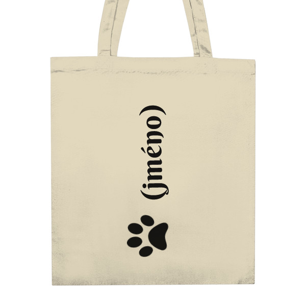 Nákupní taška unisex s potiskem Pouzdro na brýle-jméno