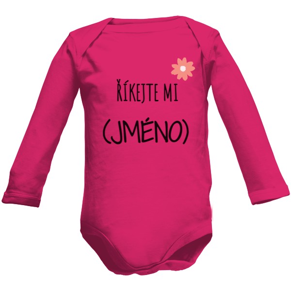 Dětské body Long  s potiskem Říkejte mi...-holčičí